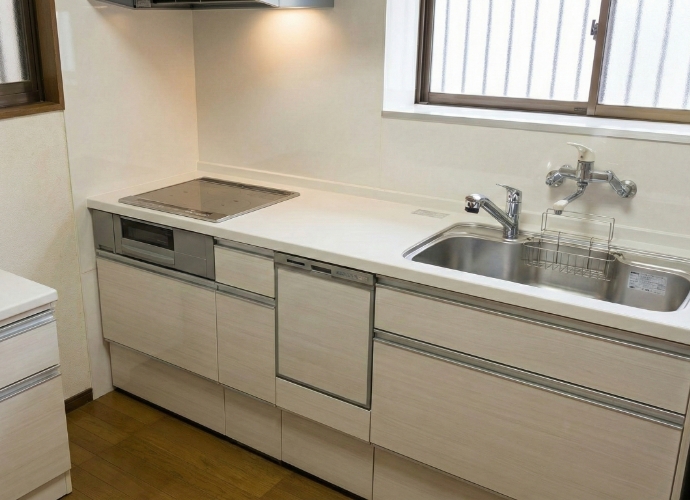システムキッチン交換・収納リフォーム