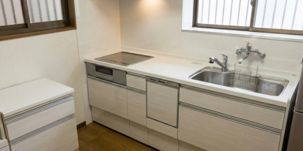 システムキッチン交換・収納リフォーム